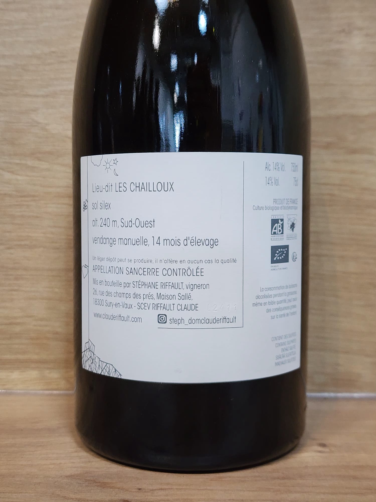 Claude Riffault - Les Chailloux - Sancerre - CPHWINES