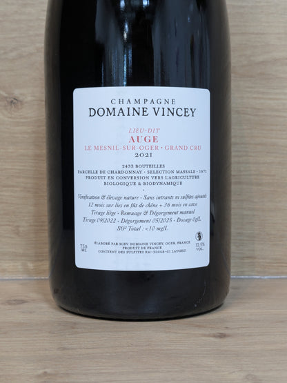 Domaine Vincey - Auge 2021 - CPHWINES