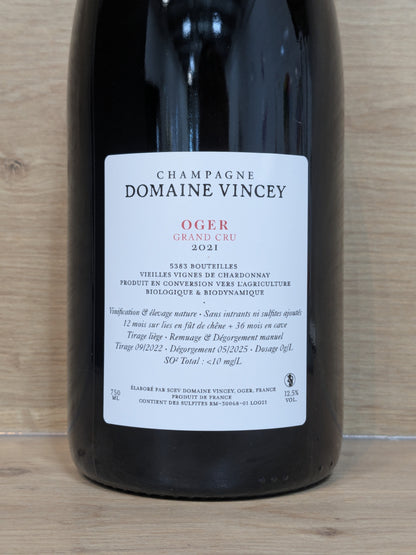 Domaine Vincey - Oger 2021 - CPHWINES