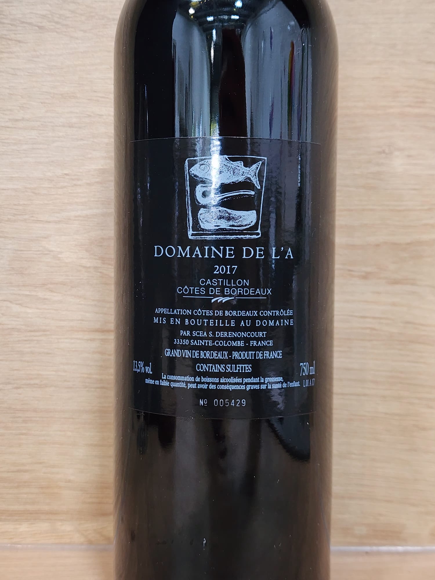 Domaine de l'A -  Castillon 2017 - CPHWINES