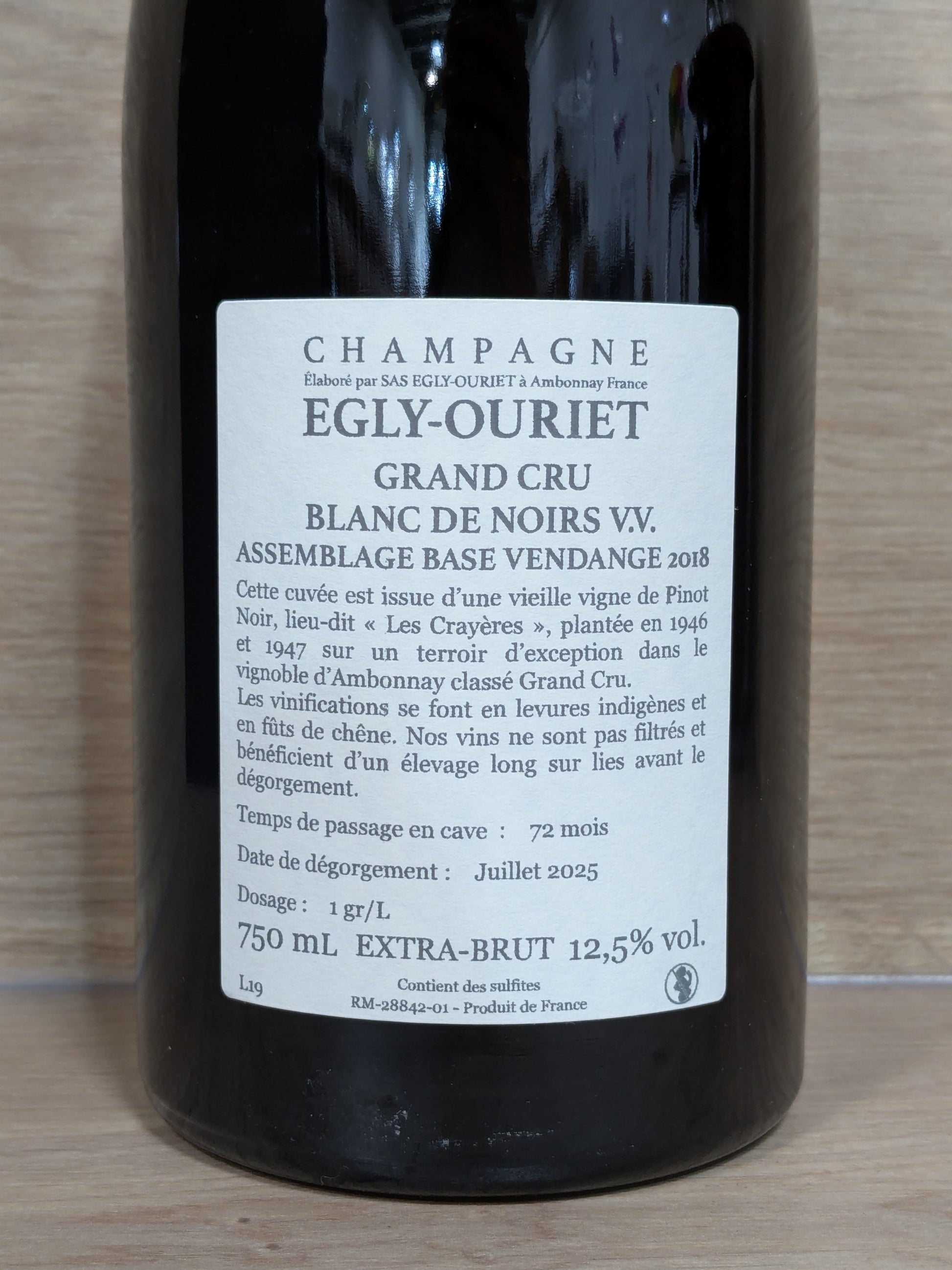 Egly-Ouriet - Grand Cru Blanc de Noirs - Les Crayères V.V. - CPHWINES