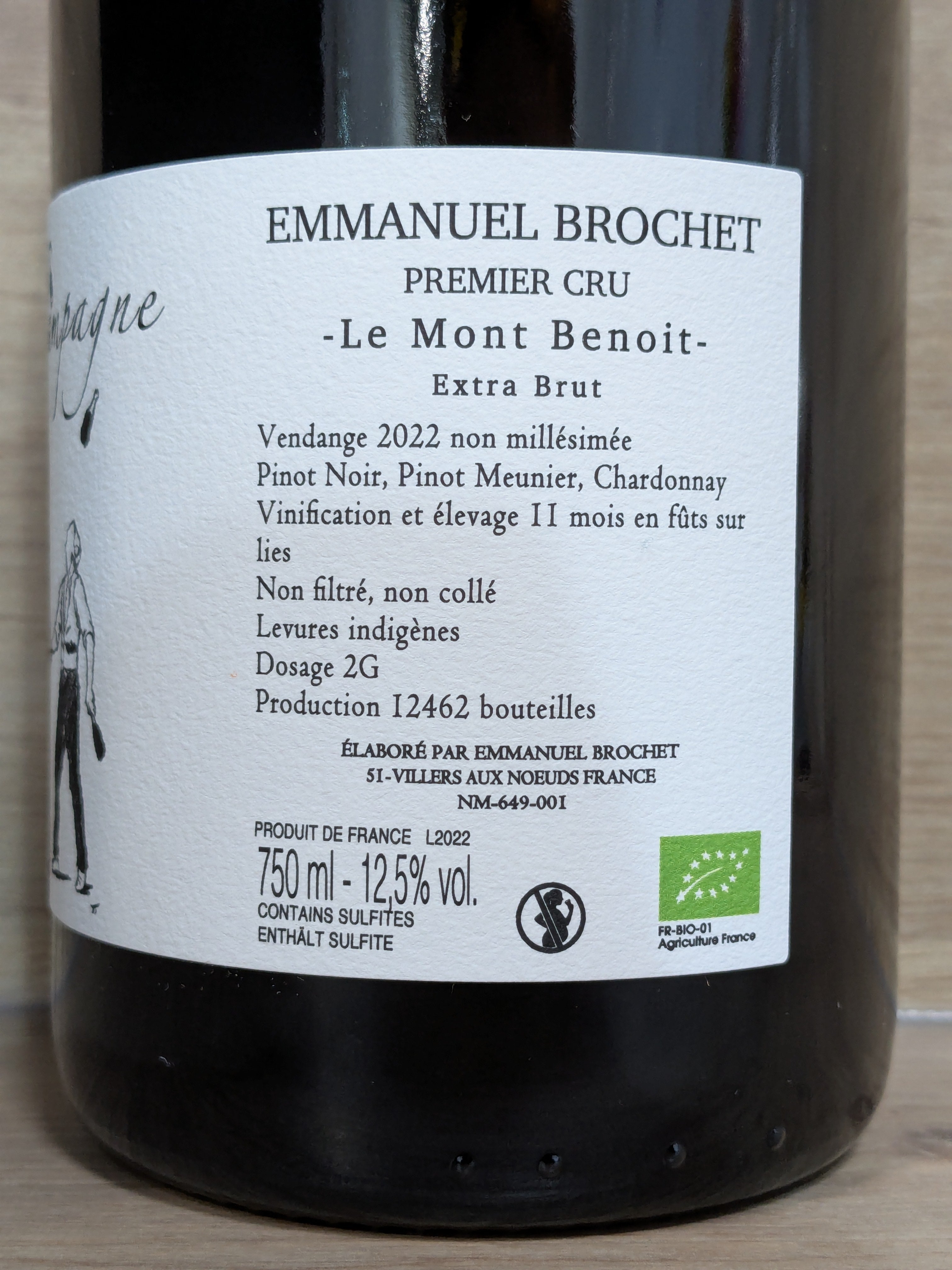 Emmanuel Brochet - Le Mont Benoit Premier Cru 2022 – CPHWINES