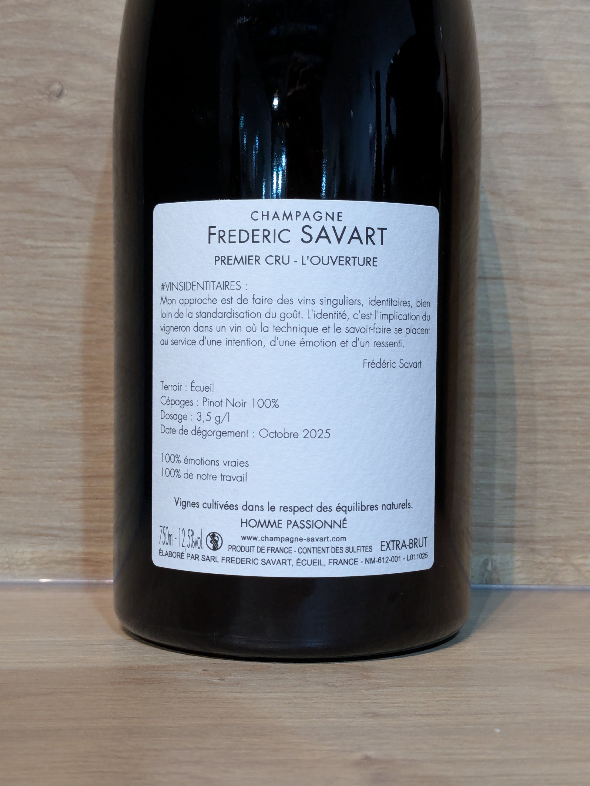 Frédéric Savart - L’Ouverture - CPHWINES