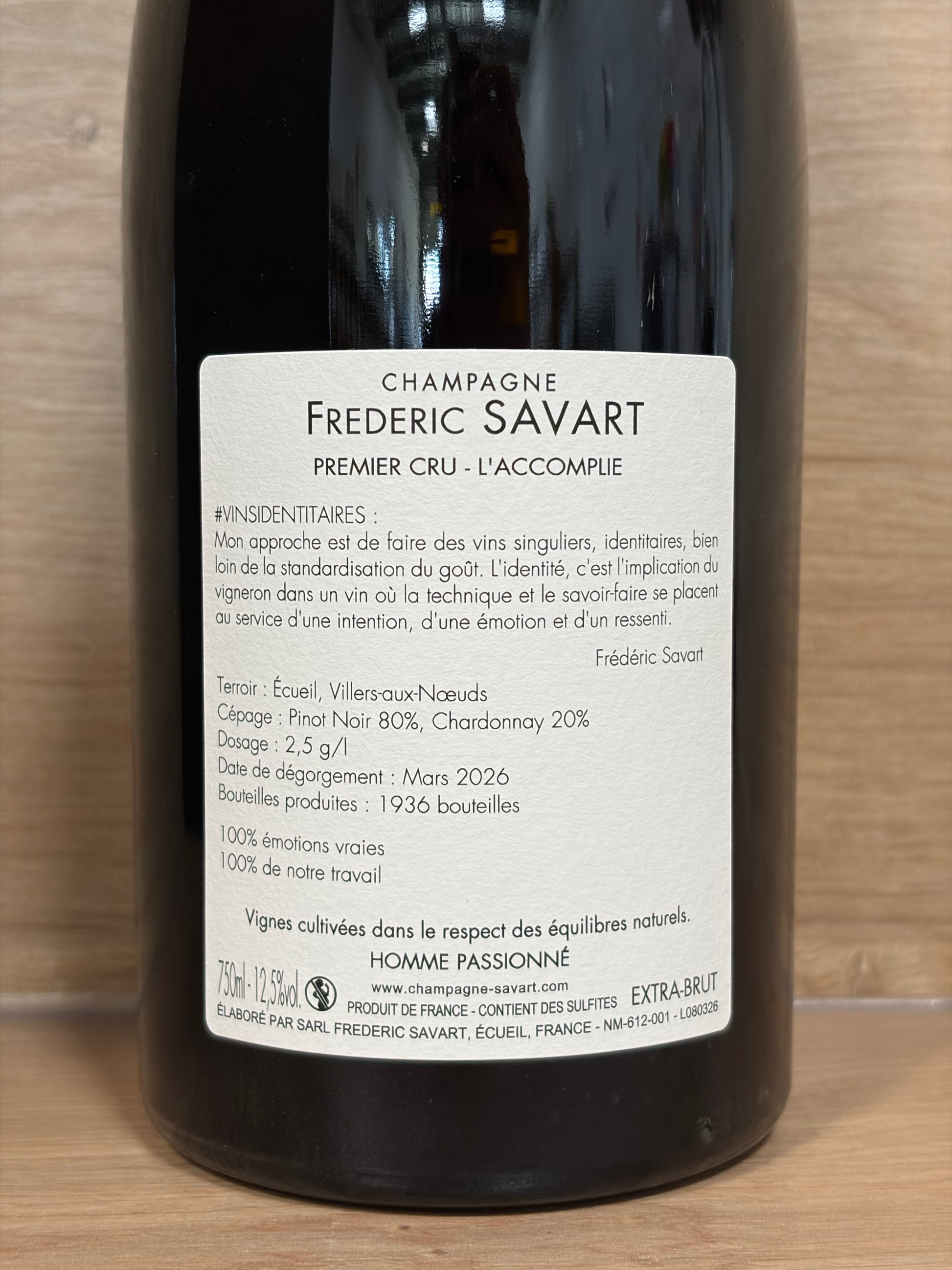 Frederic Savart - L'Accomplie - CPHWINES