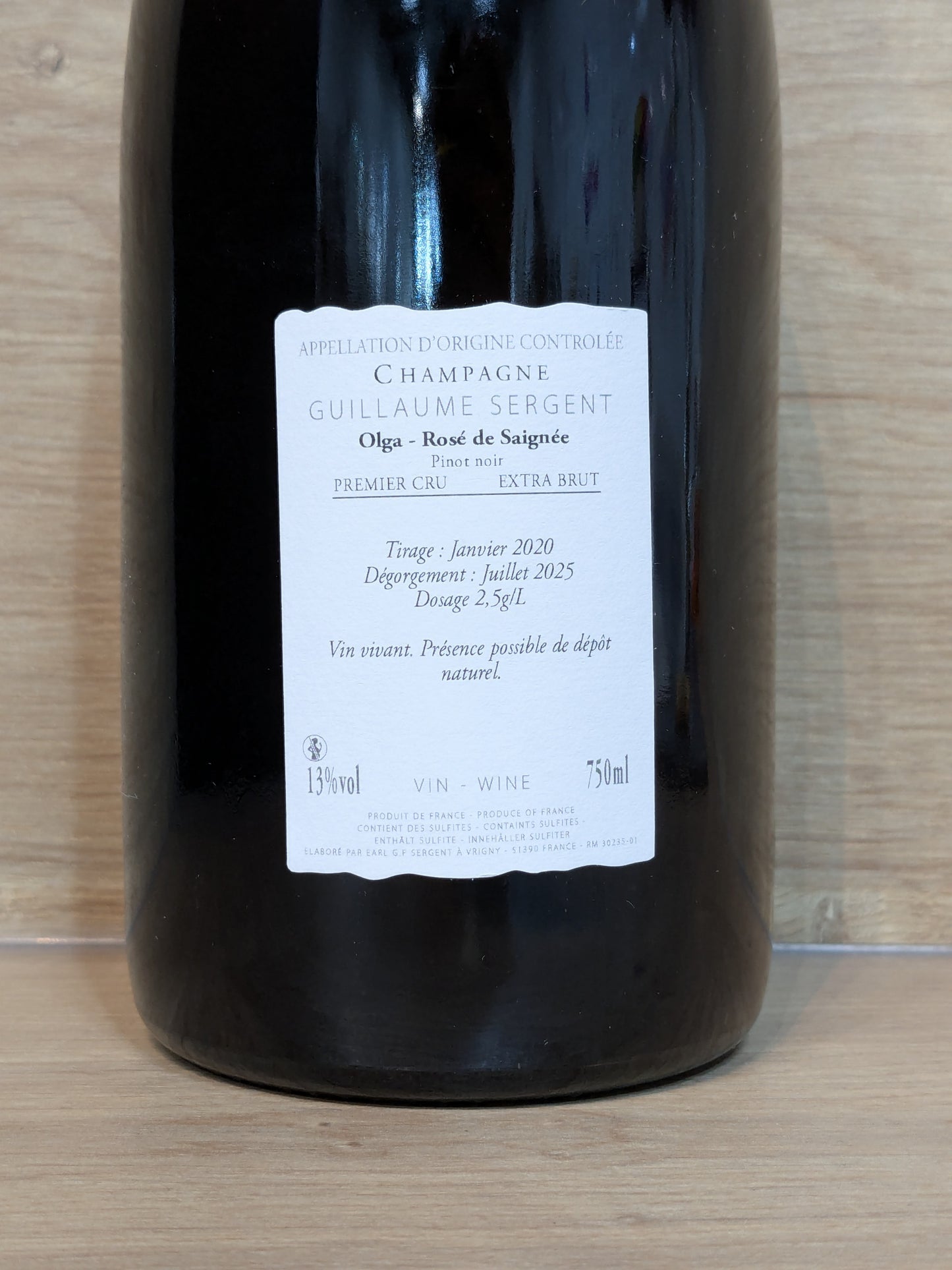 Guillaume Sergent - Olga - Rosé de Saignée - CPHWINES