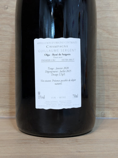 Guillaume Sergent - Olga - Rosé de Saignée - CPHWINES
