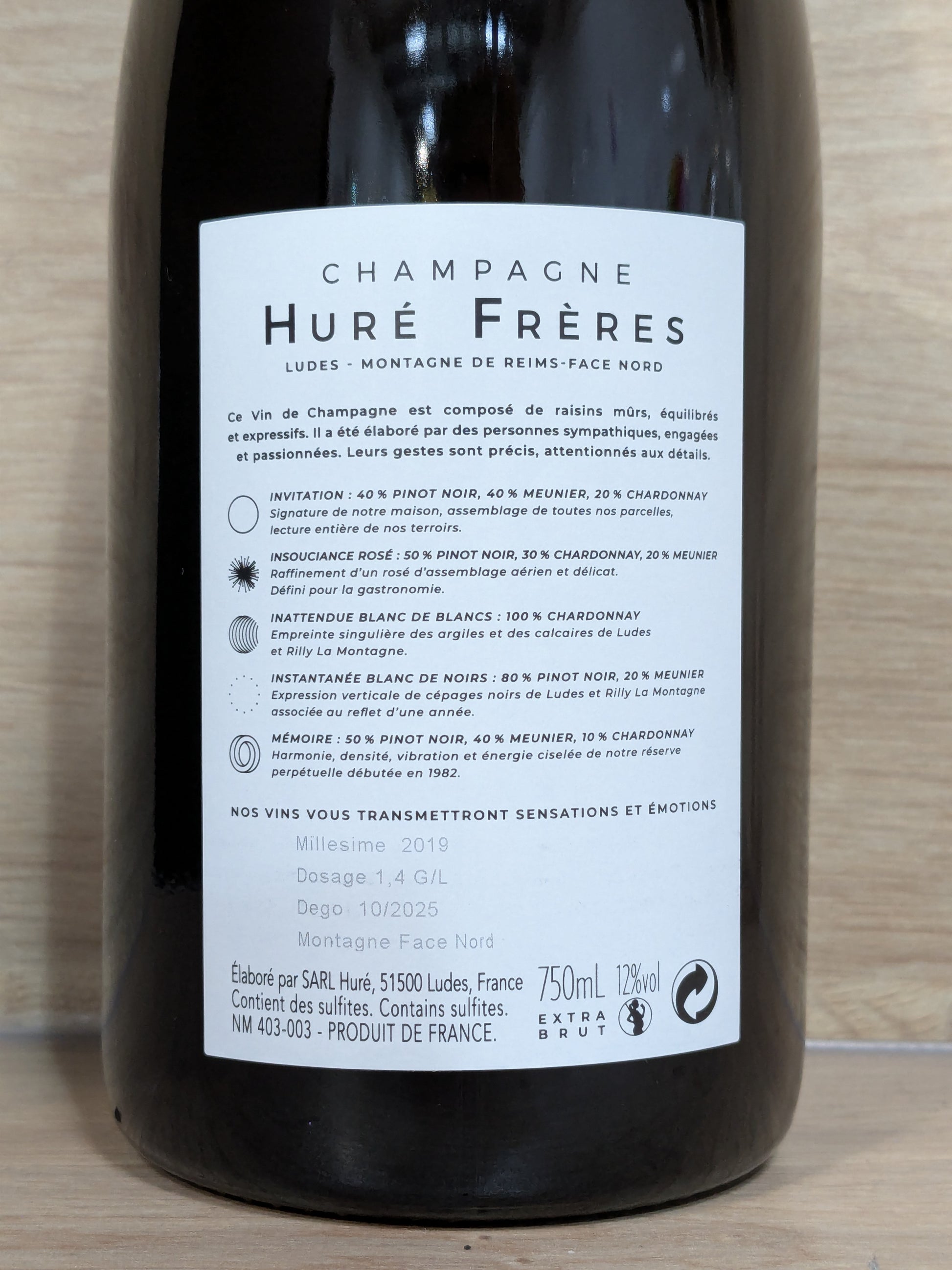 Huré Frères - Instantanée  2019 - CPHWINES