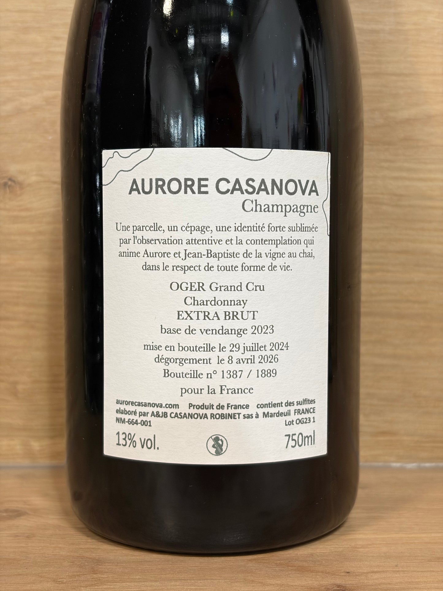 Aurore Casanova - Oger Chardonnay
