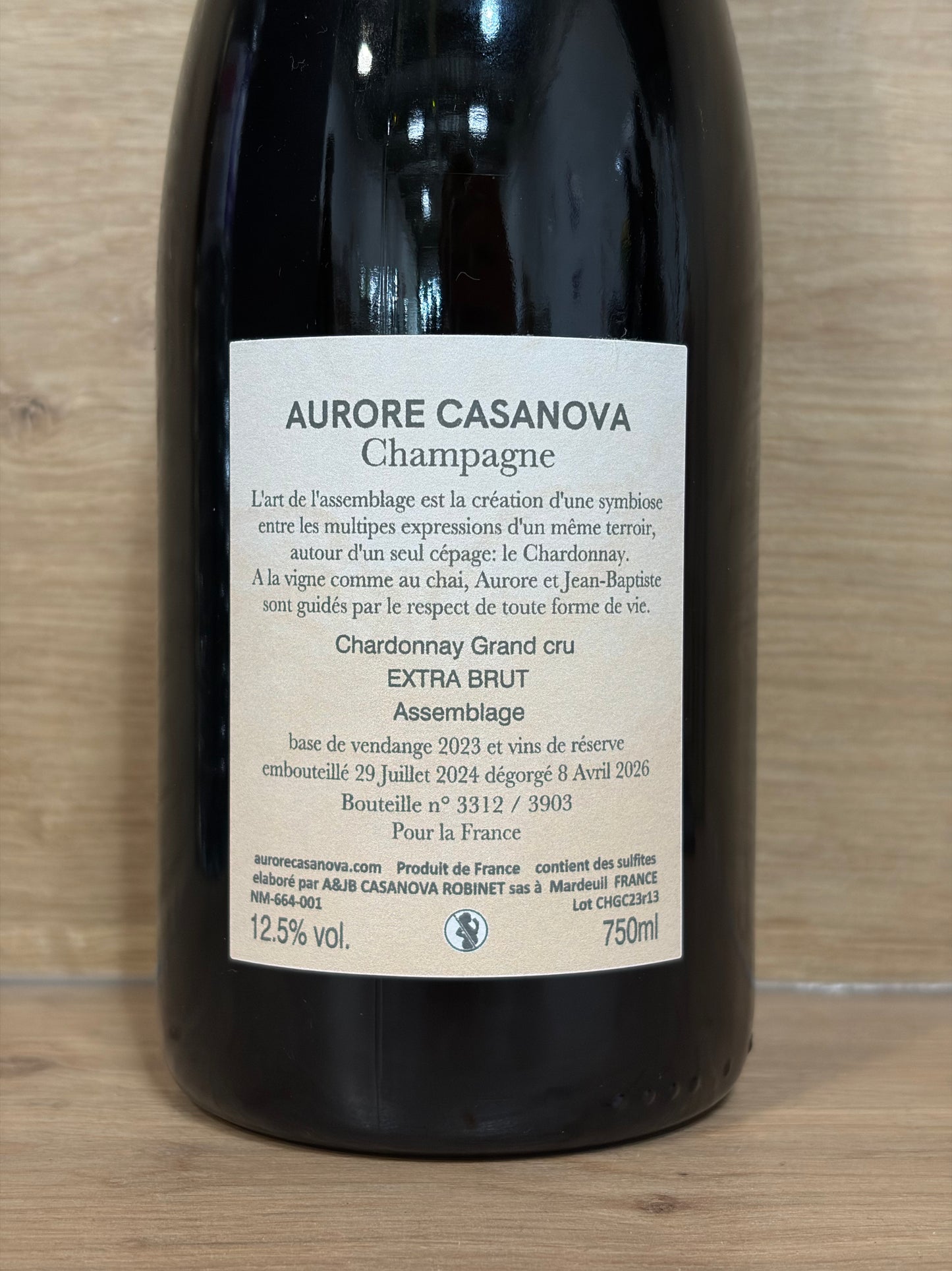 Aurore Casanova - Chardonnay Grand Cru Assemblage - CPHWINES