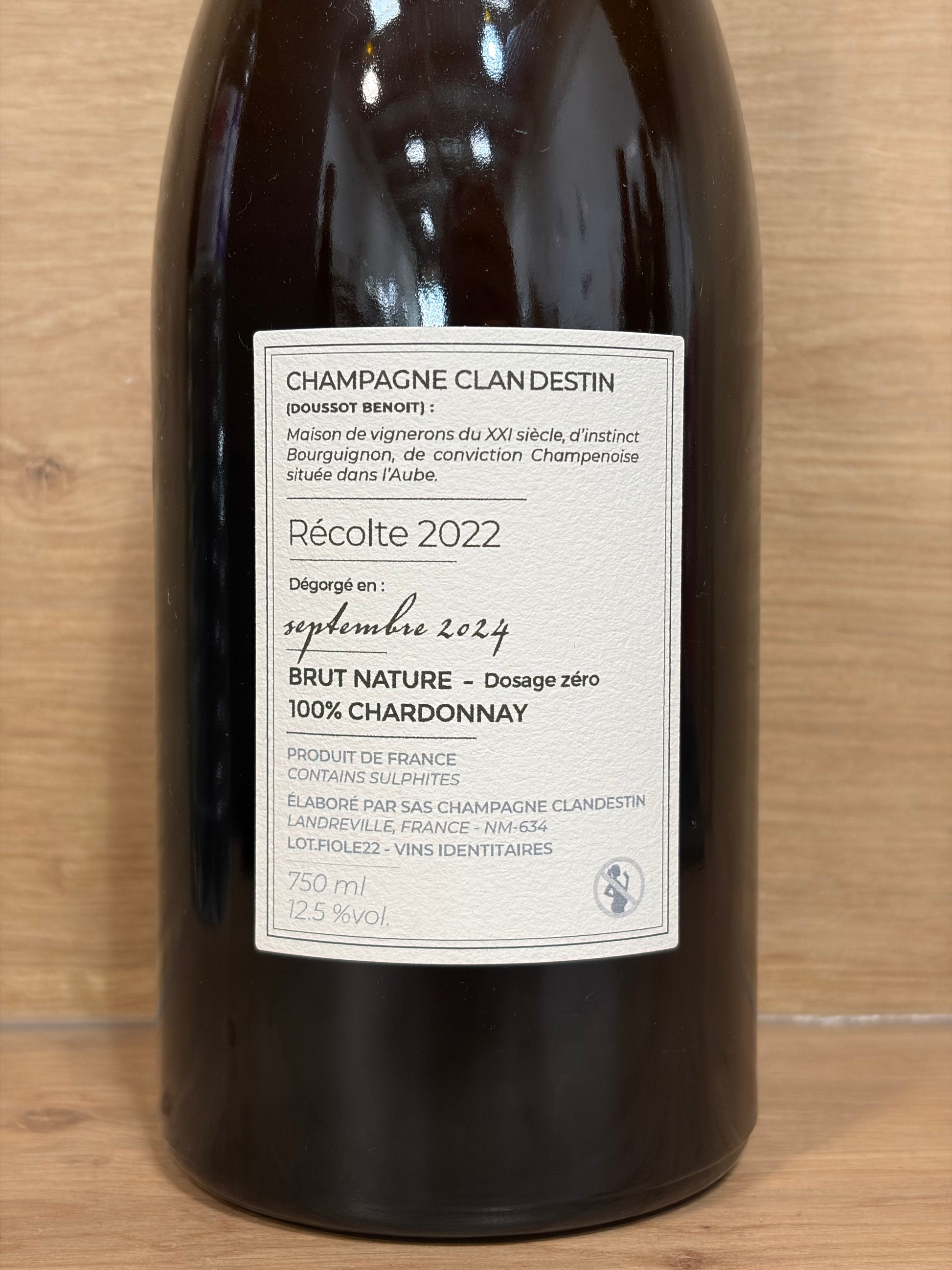 Champagne Clan Destin - Fiole - Les Passagers Chardonnay 2022 - CPHWINES