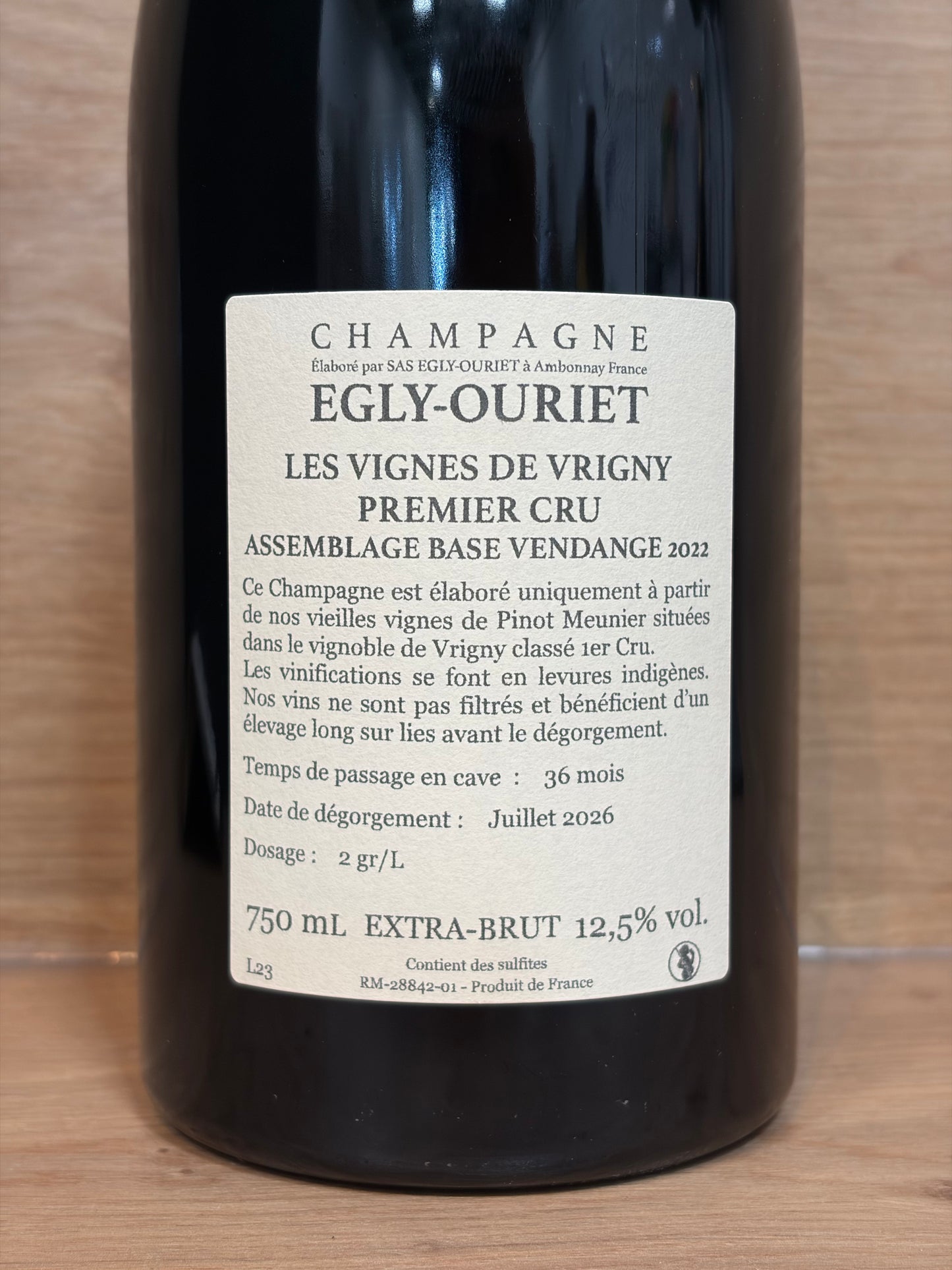 Egly-Ouriet - Les Vignes de Vrigny Premier Cru 2022