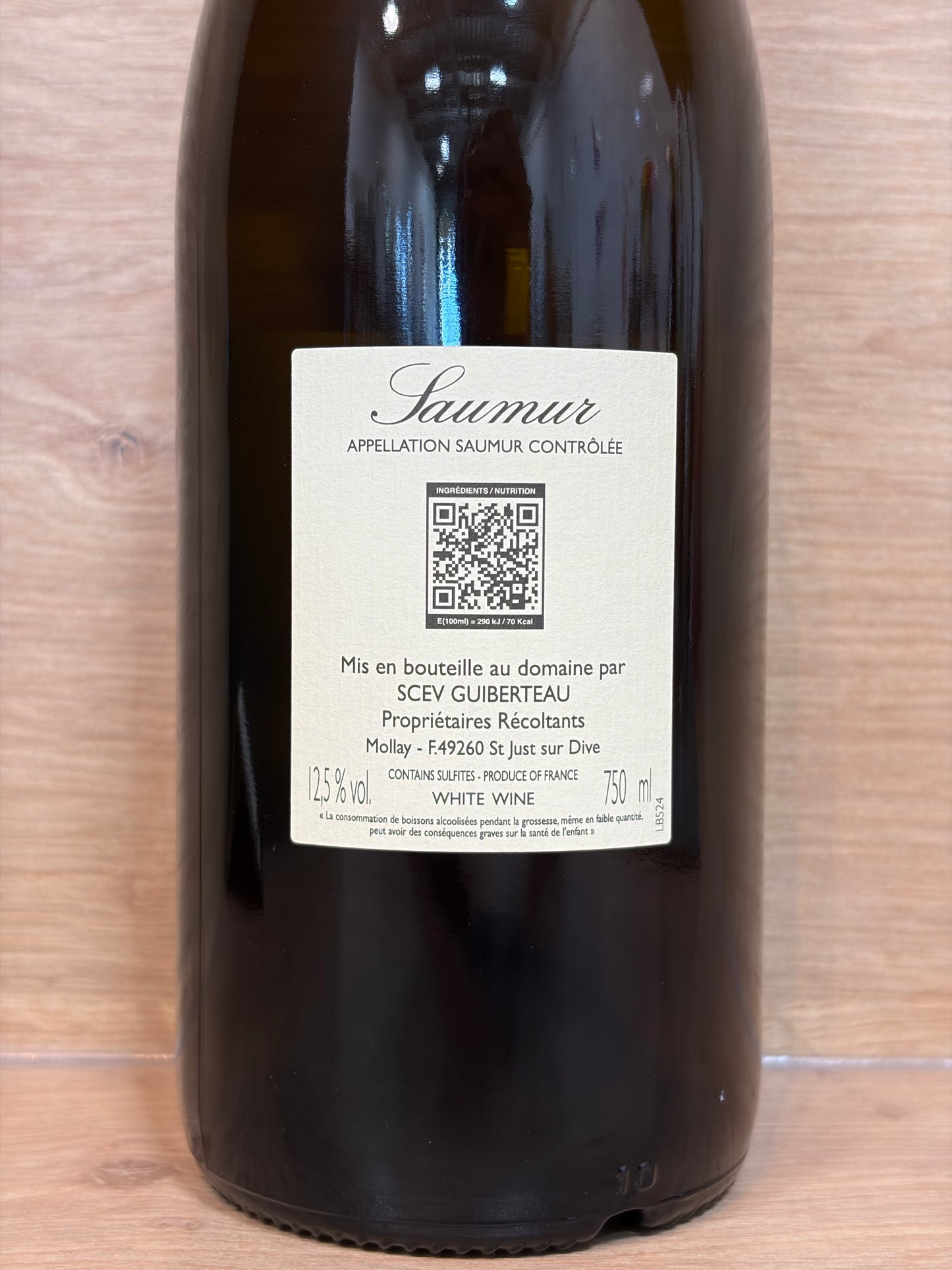 Domaine Guiberteau - Saumur Brézé Blanc Sec 2023