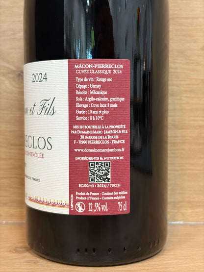Domaine Marc Jambon & Fils - Mâcon-Pierreclos Cuvée Classique 2024
