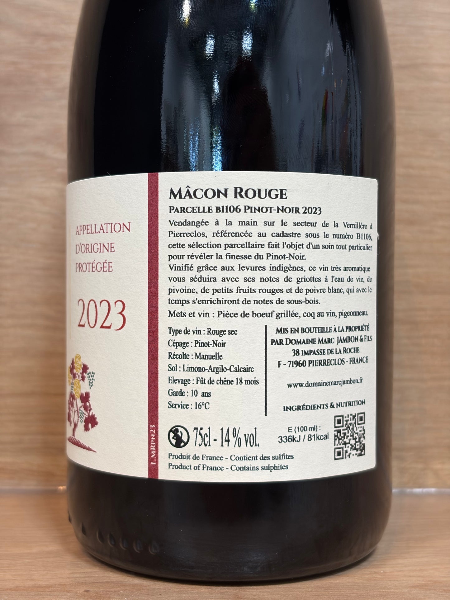 Domaine Marc Jambon & Fils - Mâcon Rouge Pinot-Noir 2023