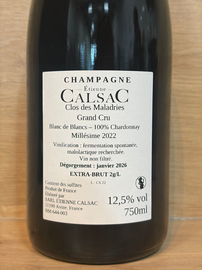 Étienne Calsac - Clos des Maladries Grand Cru 2022
