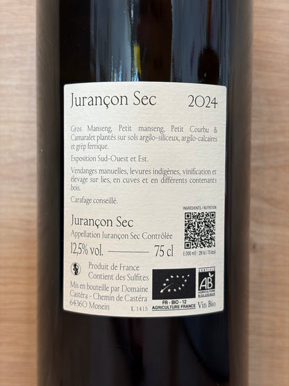 Domaine Castéra - Jurançon Sec 2024