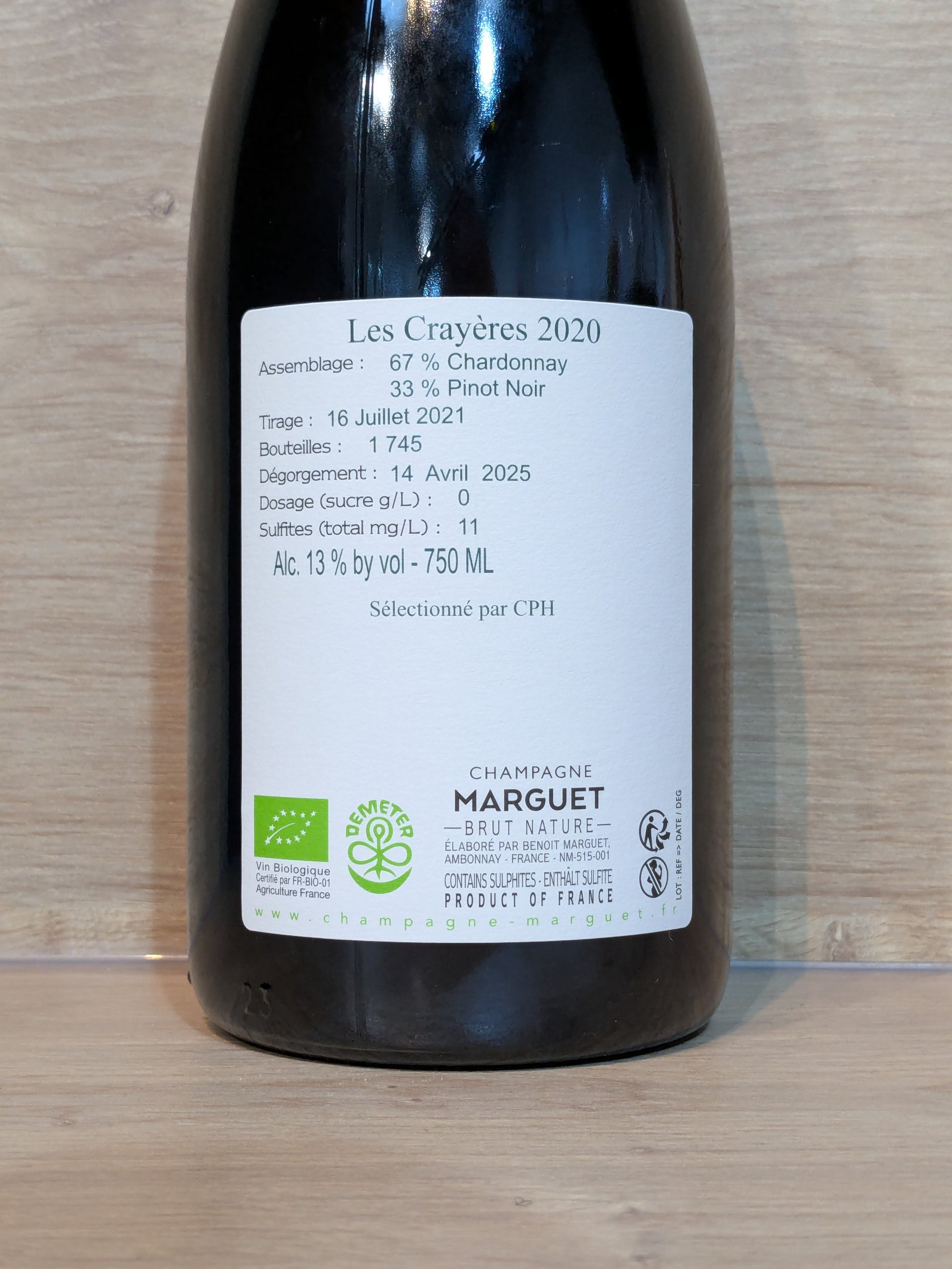 Marguet - Les Crayères 2020 - CPHWINES