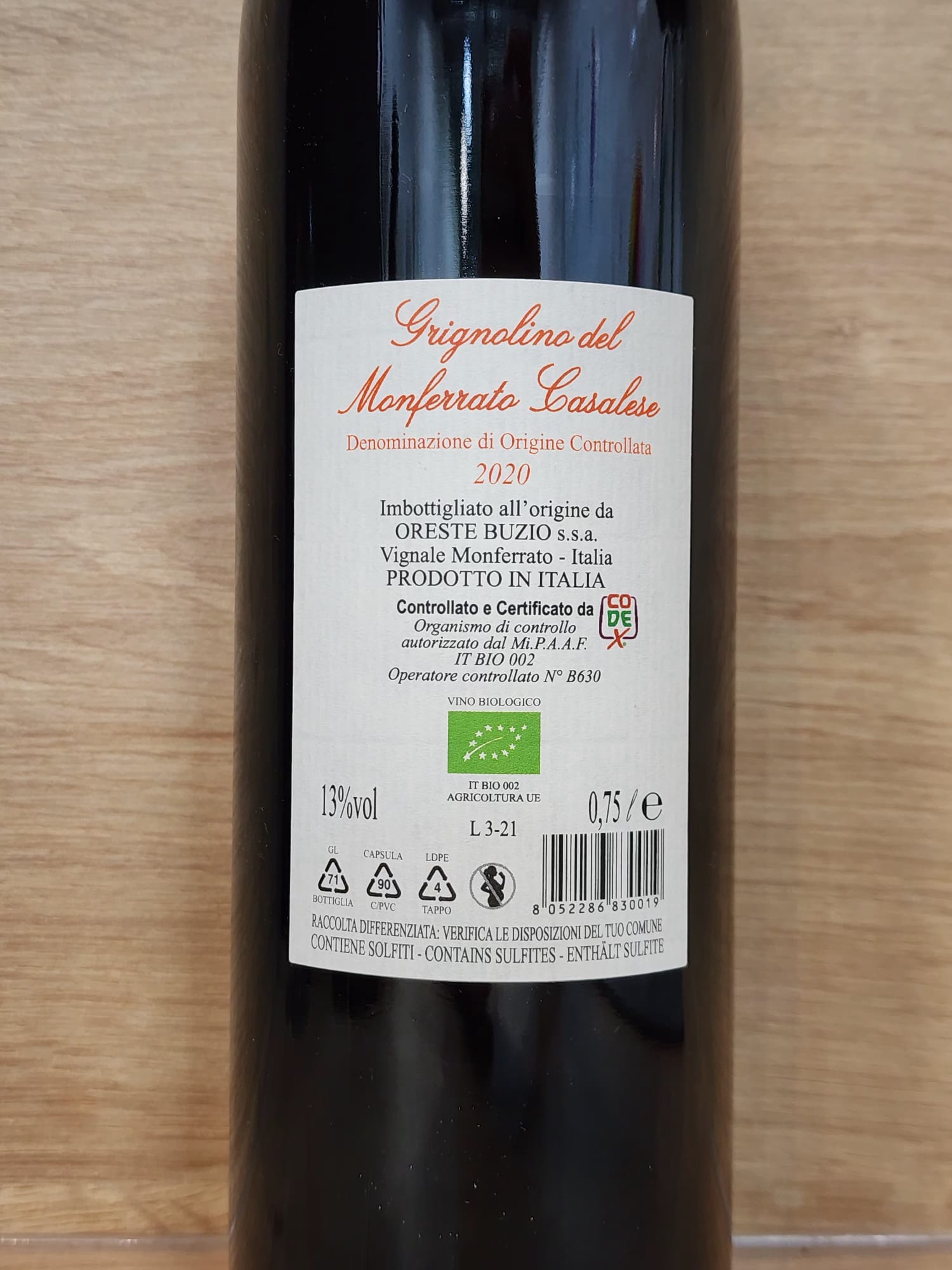 Oreste Buzio  - Grignolino del Monferrato Casalese 2020 - CPHWINES