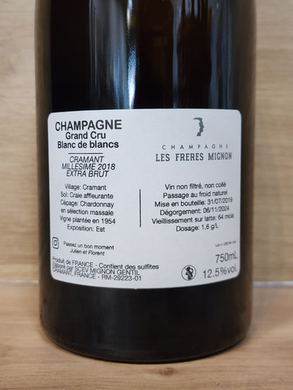 Les Frères Mignon – Cramant 2018 CPHWINES