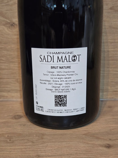 Sadi Malot - Brut Nature - Premier Cru 2021 - CPHWINES