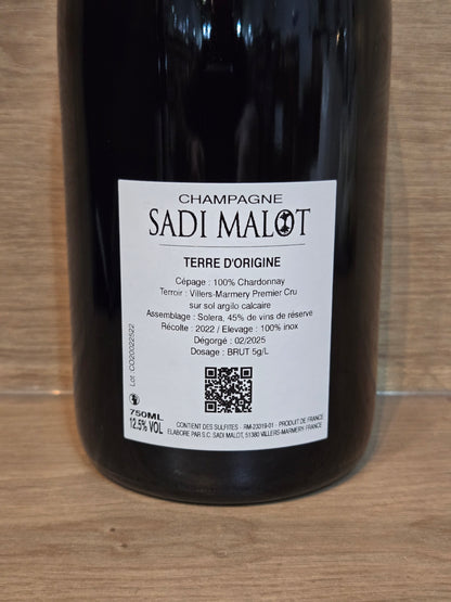 Sadi Malot - Terre d'Origine 2022 - CPHWINES
