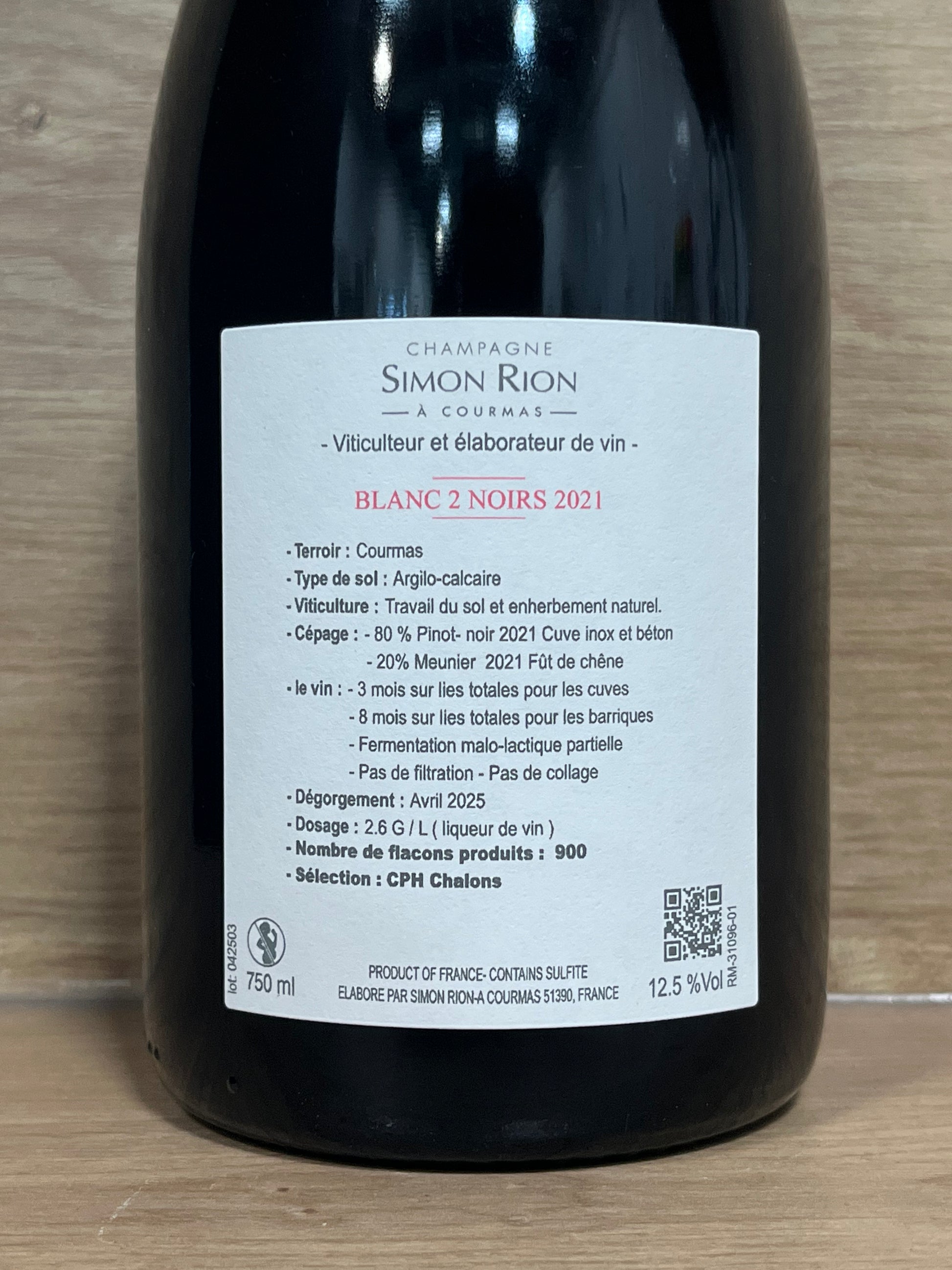 Simon Rion - Blanc 2 Noirs 2021 - CPHWINES