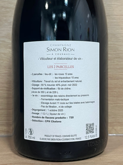 Simon Rion - Les 2 Parcelles 2022 - CPHWINES