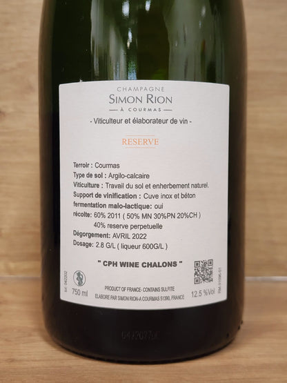 Simon Rion – Réserve - CPHWINES