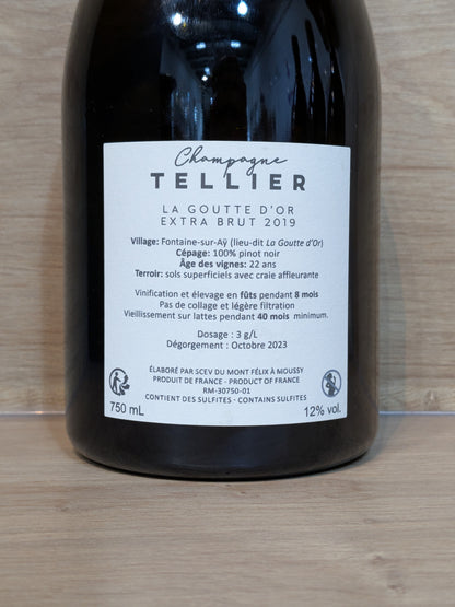 Tellier - La Goutte d'Or Extra Brut 2019 - CPHWINES