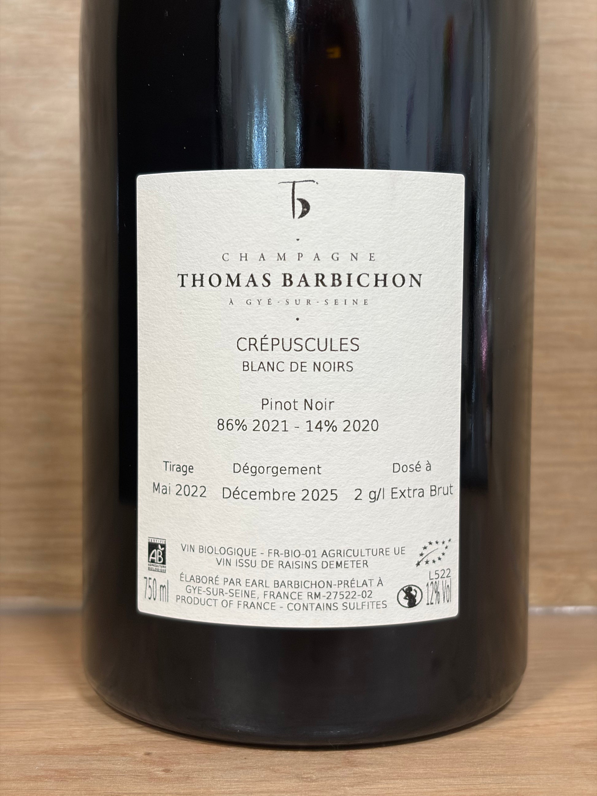 Thomas Barbichon - Crépuscules Blanc de Noirs - CPHWINES