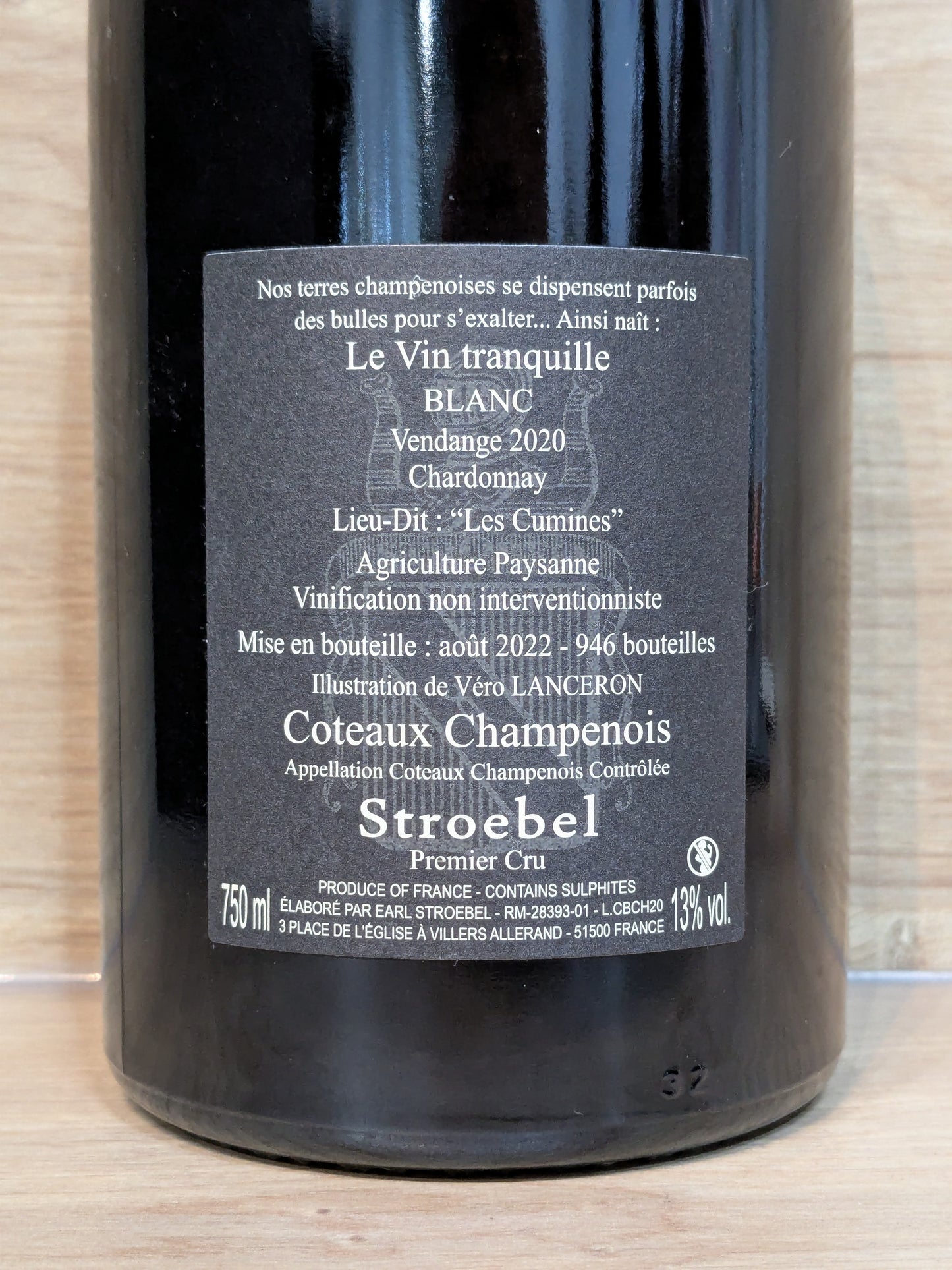 Timothée Stroebel - Coteaux Champenois 2020 - Chardonnay - CPHWINES