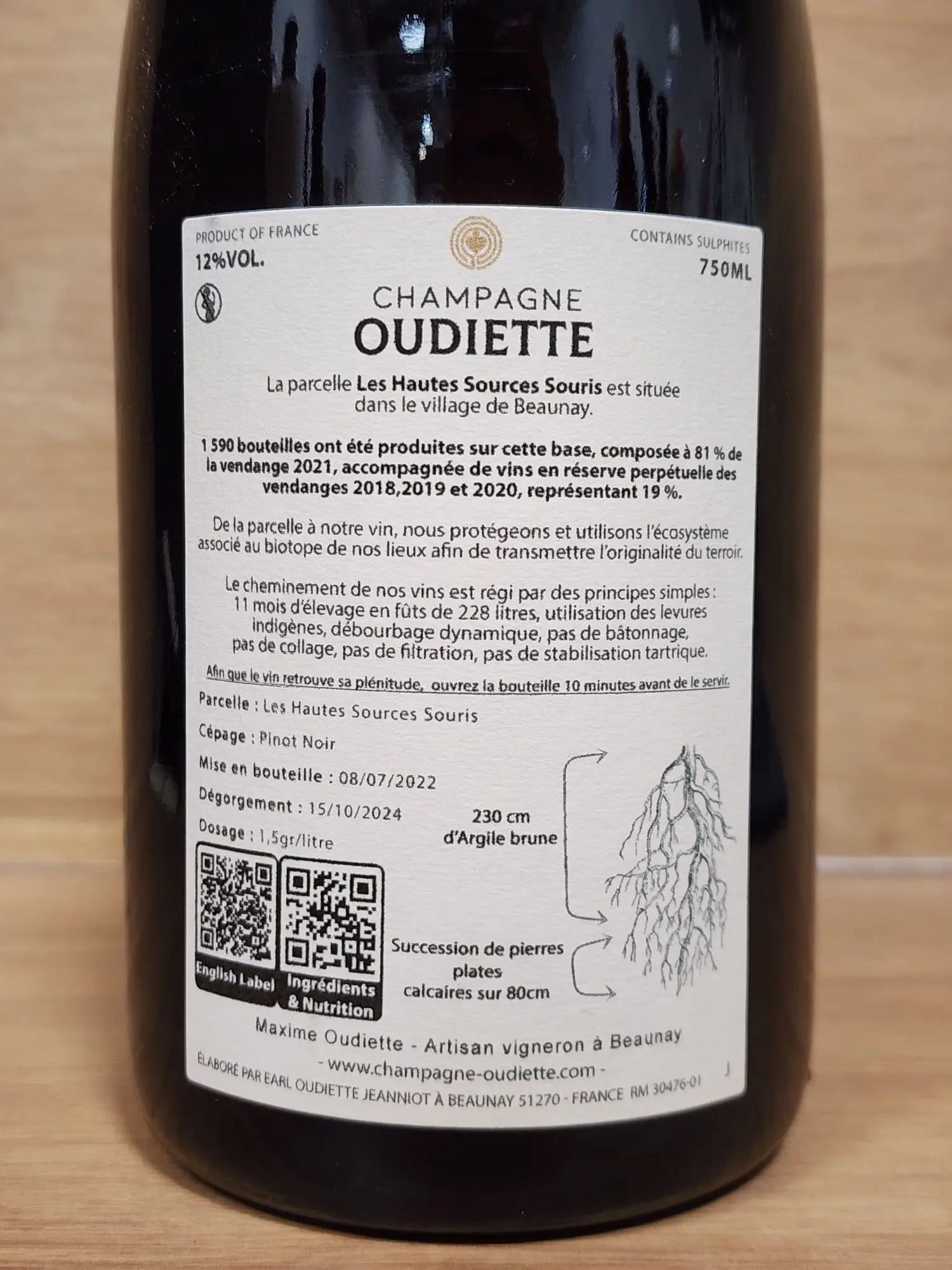 Champagne Oudiette – Les Hautes Sources Souris - CPHWINES