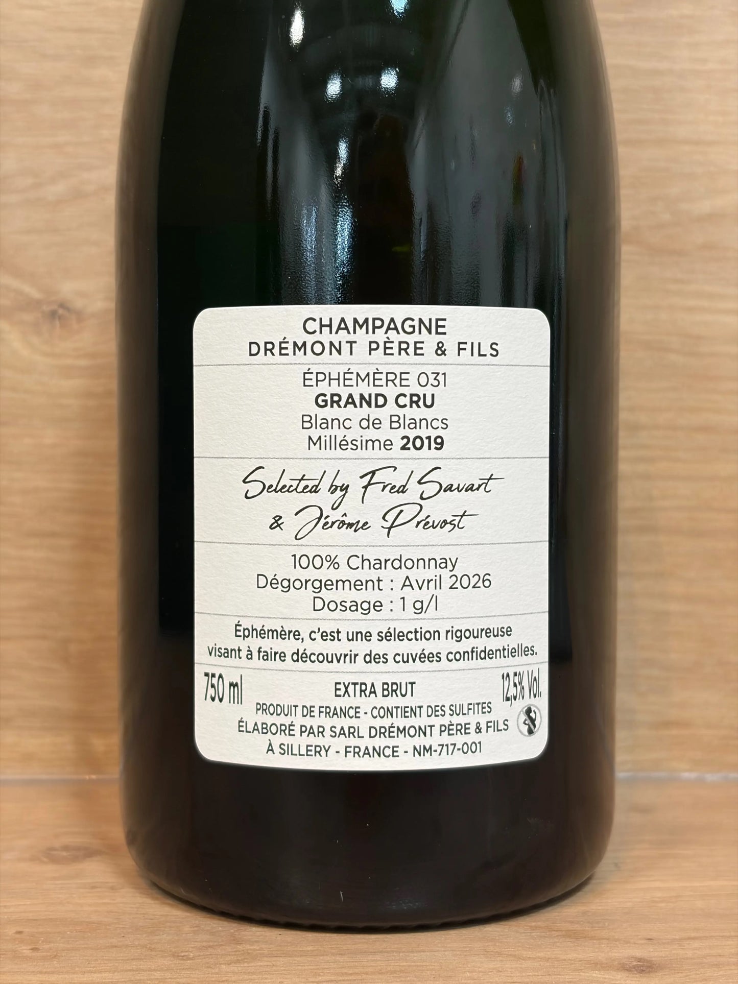 Drémont Père & Fils - Éphémère 031 - 2019 - Grand Cru