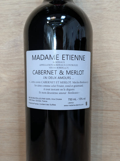 Madame Étienne 2020 - Cabernet & Merlot