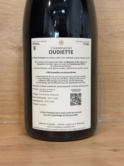 Oudiette - Rosé d'Infusion Extra Brut