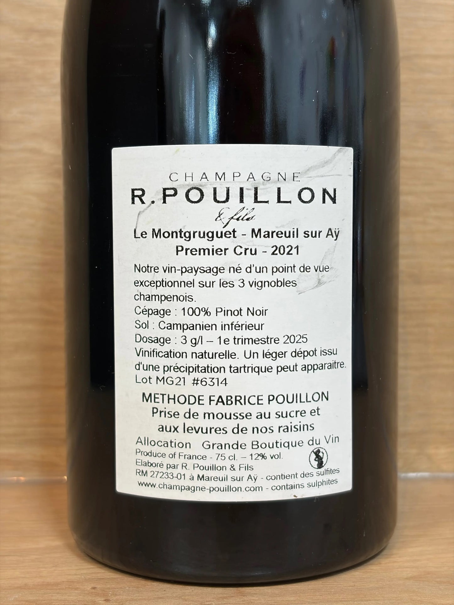 R. Pouillon & Fils - Le montgruguet 2021 Premier Cru