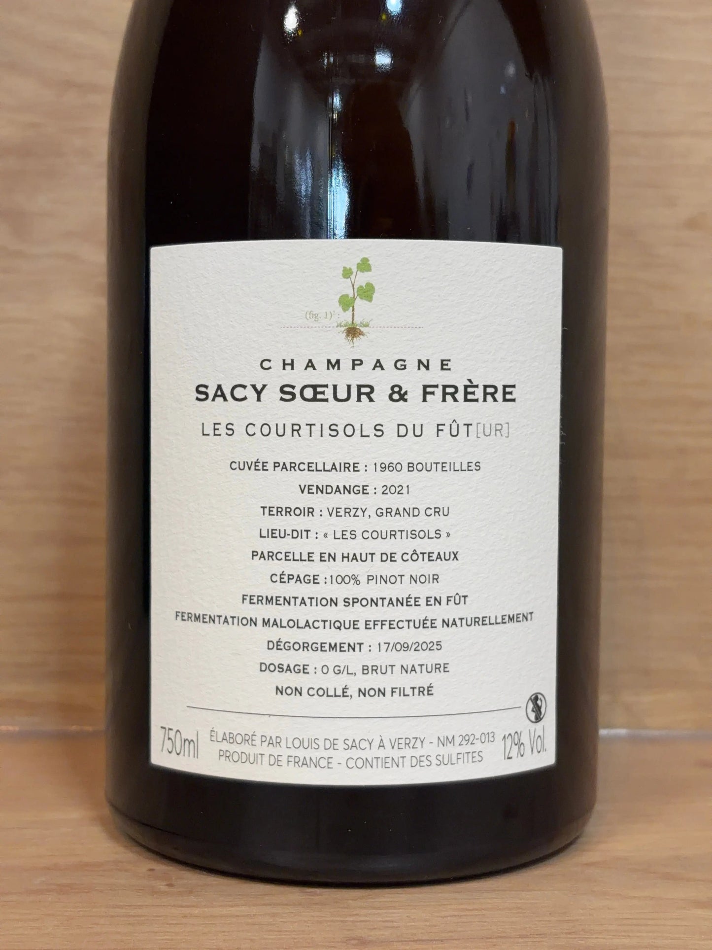 Sacy Sœur & Frère - Les Courtisols Grand Cru 2021